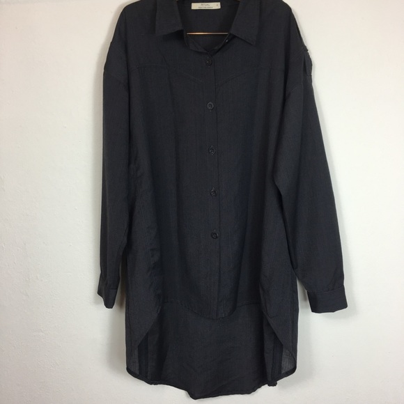 RITUAL NZ wool angora blend button down shirt 14 - Picture 2 of 8